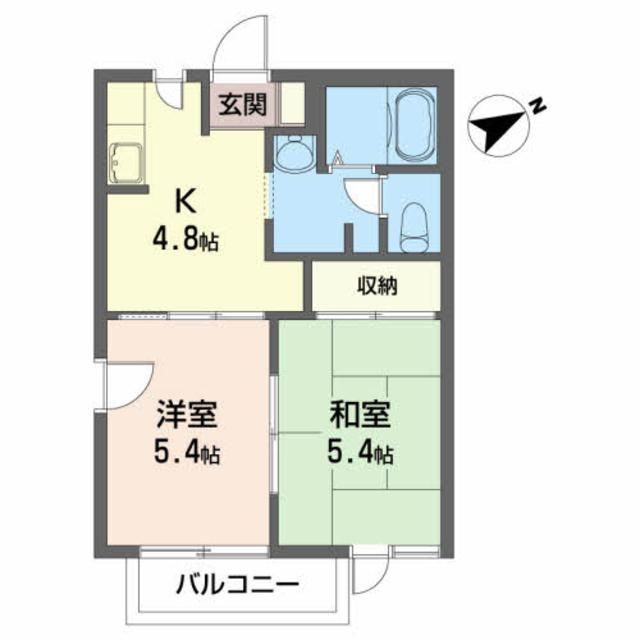 シーサイドハイツ藤の川の間取り