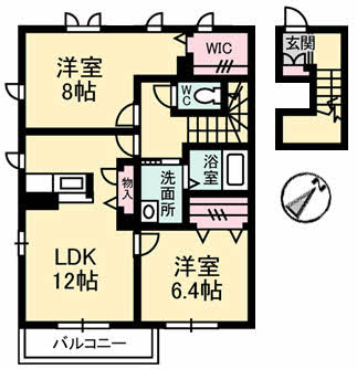 シャーメゾン　ラフィーネ　C棟の間取り