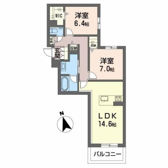 ロンドヴェルチュ川名の間取り