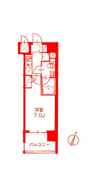 横浜市磯子区西町のマンションの間取り