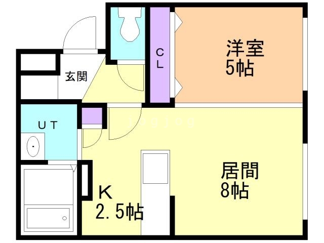 札幌市北区北三十二条西のマンションの間取り