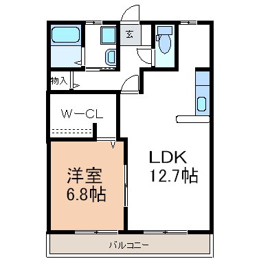 コーポリヲの間取り