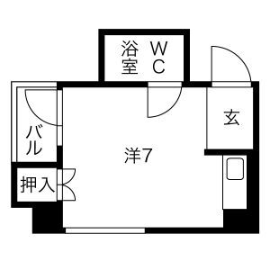 【福岡市博多区昭南町のマンションの間取り】