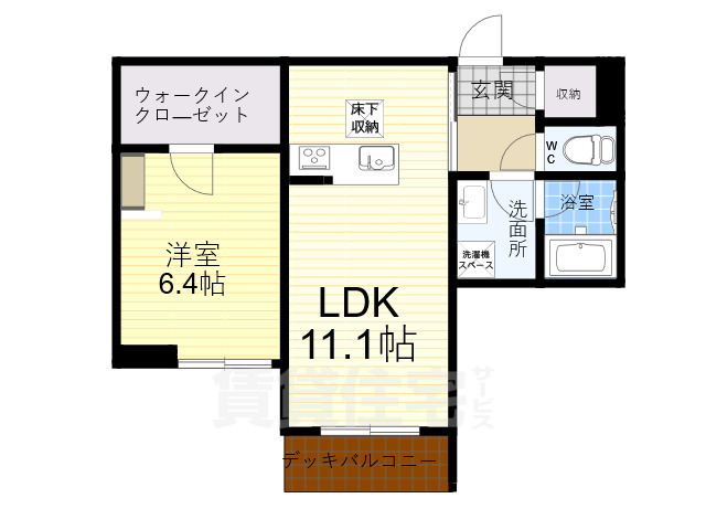 大和郡山市山田町のマンションの間取り