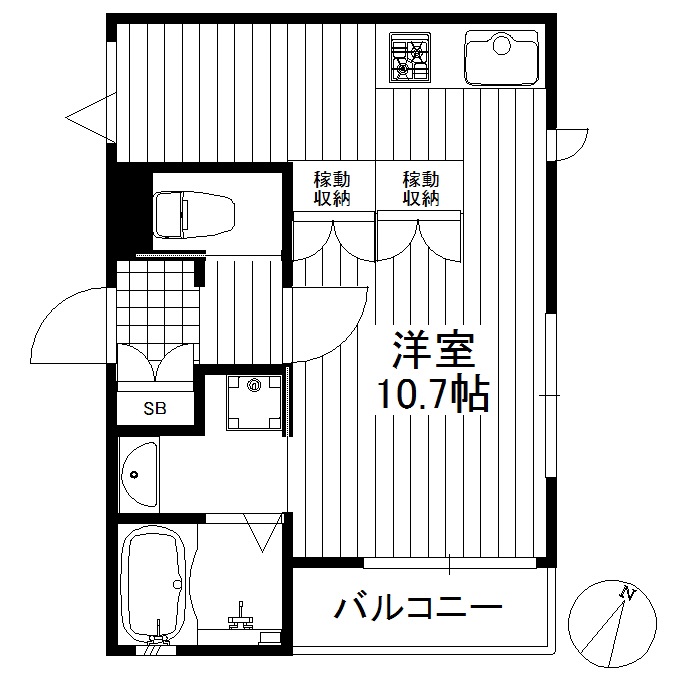 世田谷区池尻のマンションの間取り