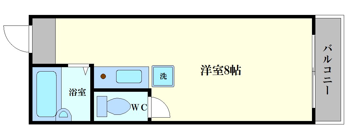 大阪市浪速区桜川のマンションの間取り