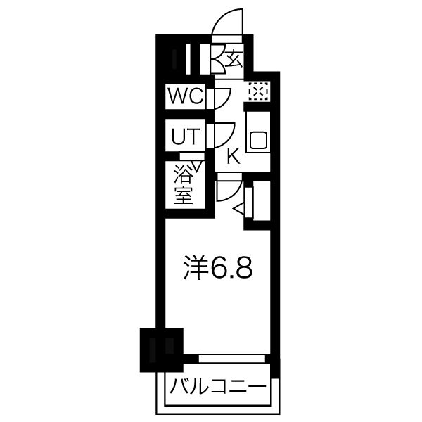 名古屋市中区新栄のマンションの間取り