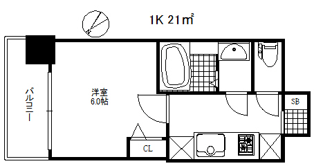 プレサンス神戸ティアラの間取り