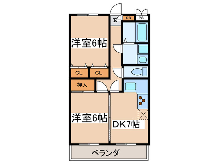 スタウト調布の間取り