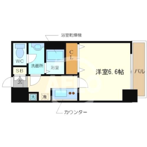 プレサンス難波フィネストの間取り