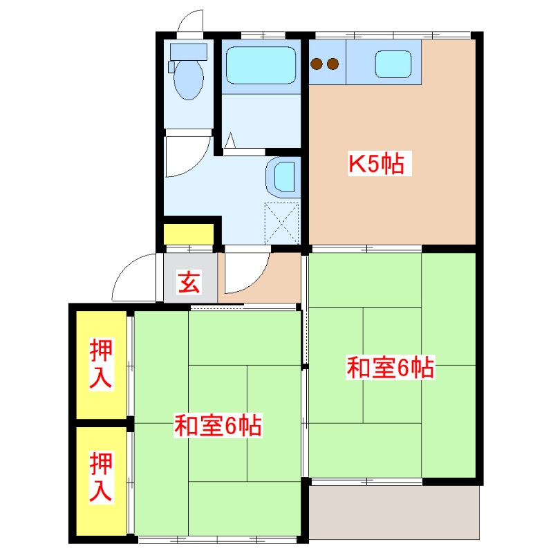 コーポサカエ　VIIIの間取り