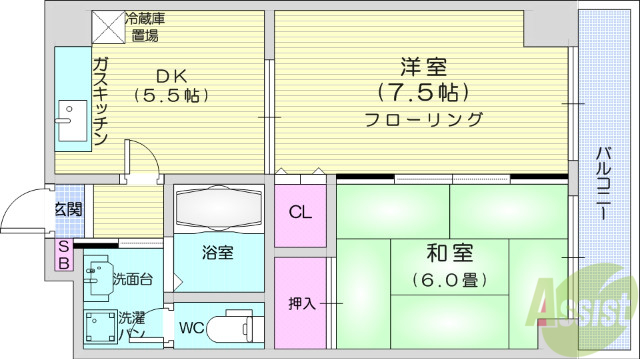 オンディーヌの間取り