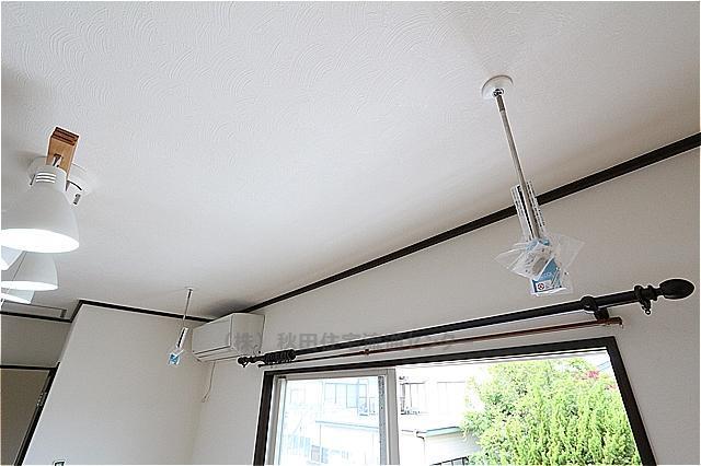 その他設備　室内物干しがございます♪