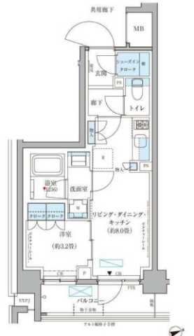 パークアクシス文京本郷の間取り写真