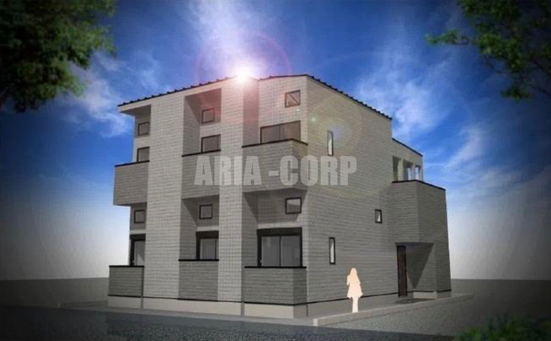 建物外観　2026年完成、大手ハウスメーカー施工のデザイナーズアパート