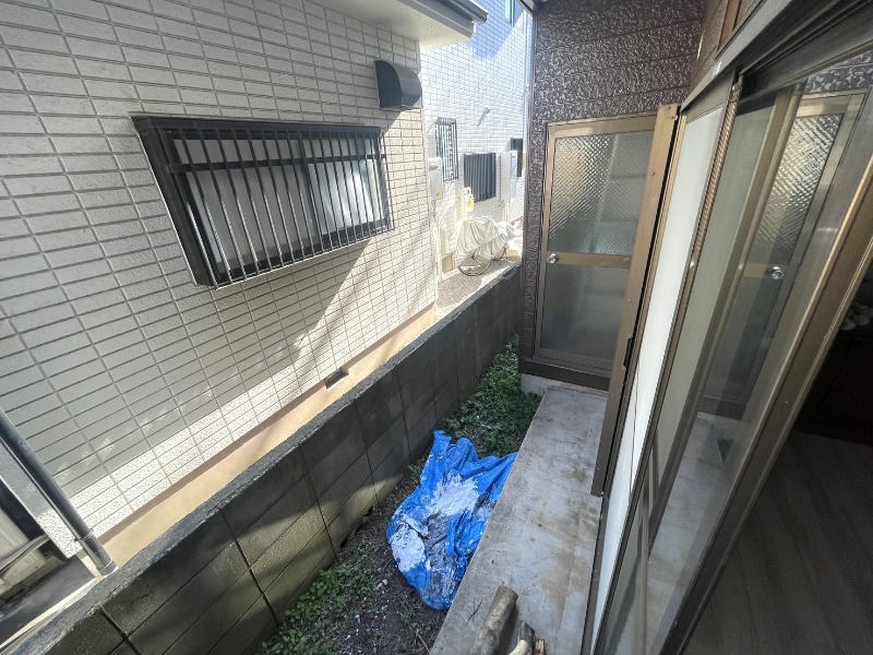 庭　リフォーム施工中