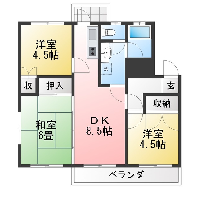 浦和東マンションの間取り写真