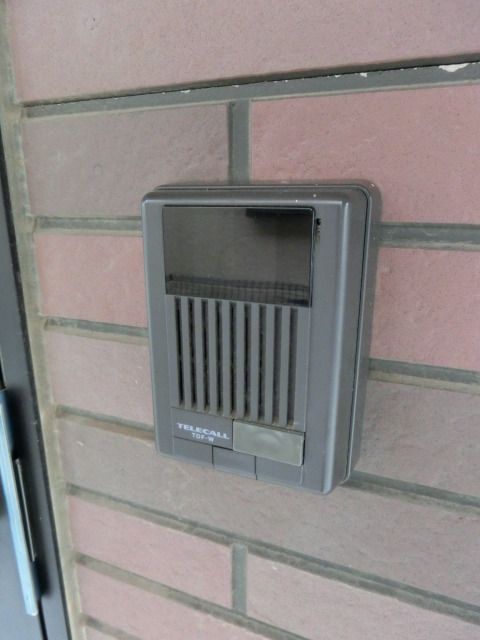 セキュリティ　防犯TVモニター付きのドアホン。