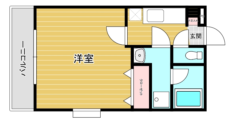 東古松S-1ビルの間取り写真