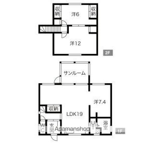 金山3条1丁目4ー25貸家の間取り写真