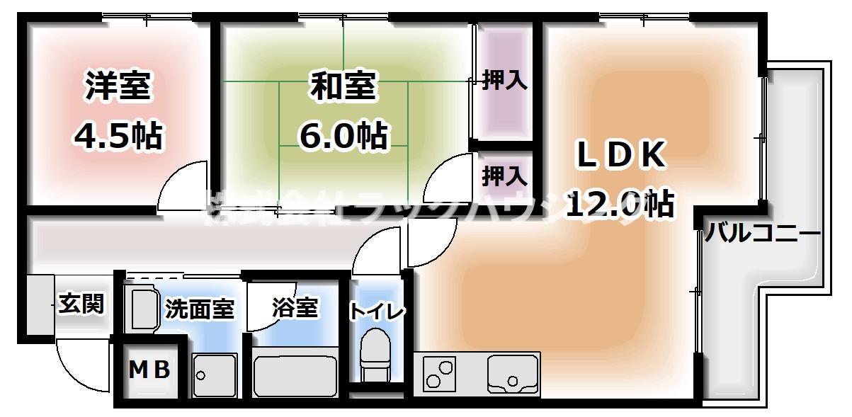 アヴニール1・2番館の間取り写真