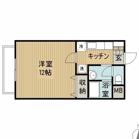 ＪＲ東北本線 長町駅 徒歩7分 6階建 築27年の間取り写真