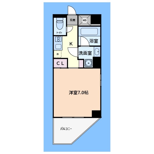 京急本線 金沢文庫駅 徒歩3分 4階建 築23年の間取り写真