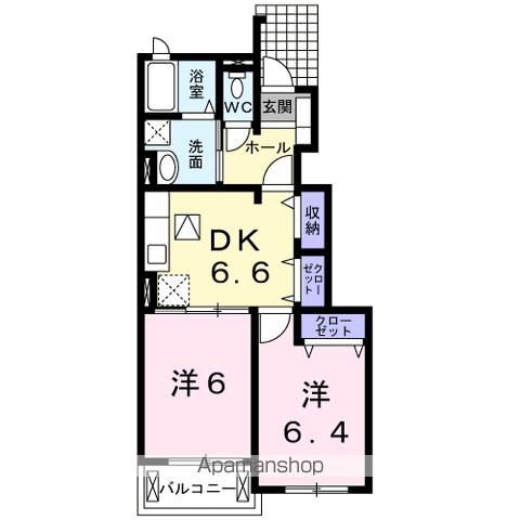 遠州鉄道 上島駅 徒歩62分 2階建 築15年の間取り写真