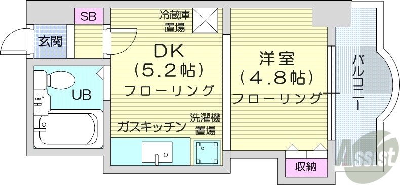 エンドレスリバーサイドの間取り写真