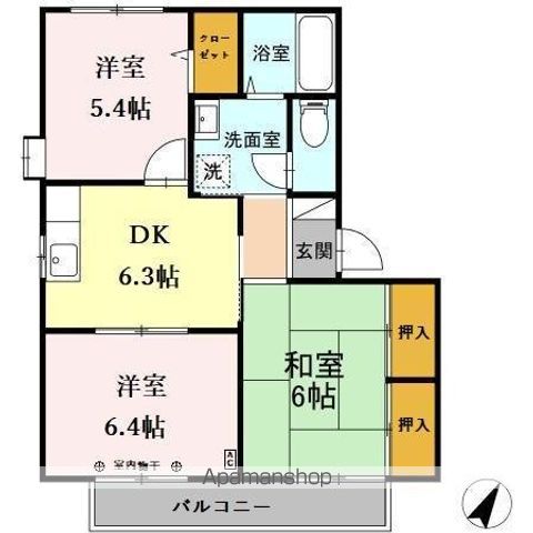 メープル関山 VIIの間取り写真