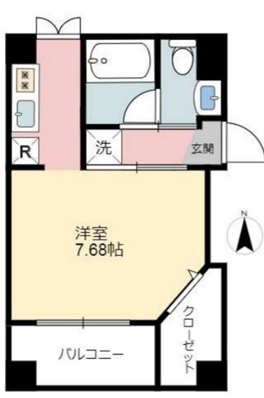 ＪＲ総武線 亀戸駅 徒歩9分 4階建 築9年の間取り写真