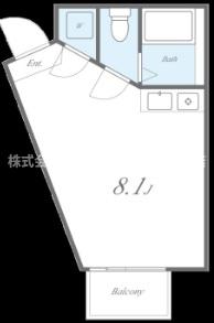 ベルフラワー岡町の間取り写真