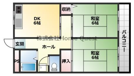 東山本ハイツの間取り写真
