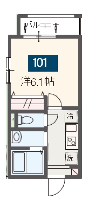 MELDIA新検見川IIの間取り写真