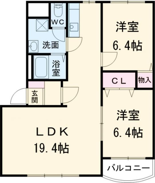 名広マンションの間取り写真