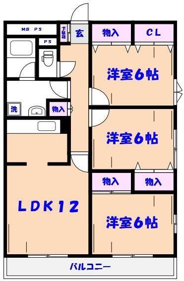 ローザ市川の間取り写真