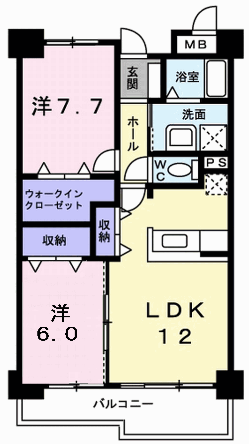 フランスクエアの間取り