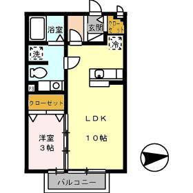 エスポワールあかさきの間取り