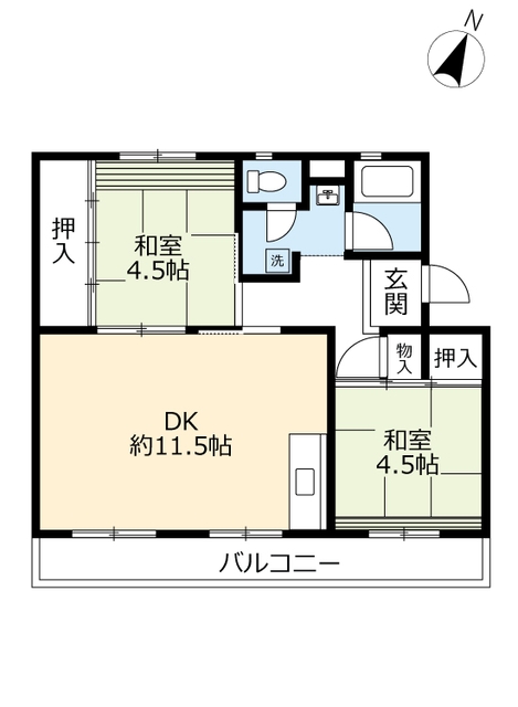 ＵＲ梅ノ木の間取り