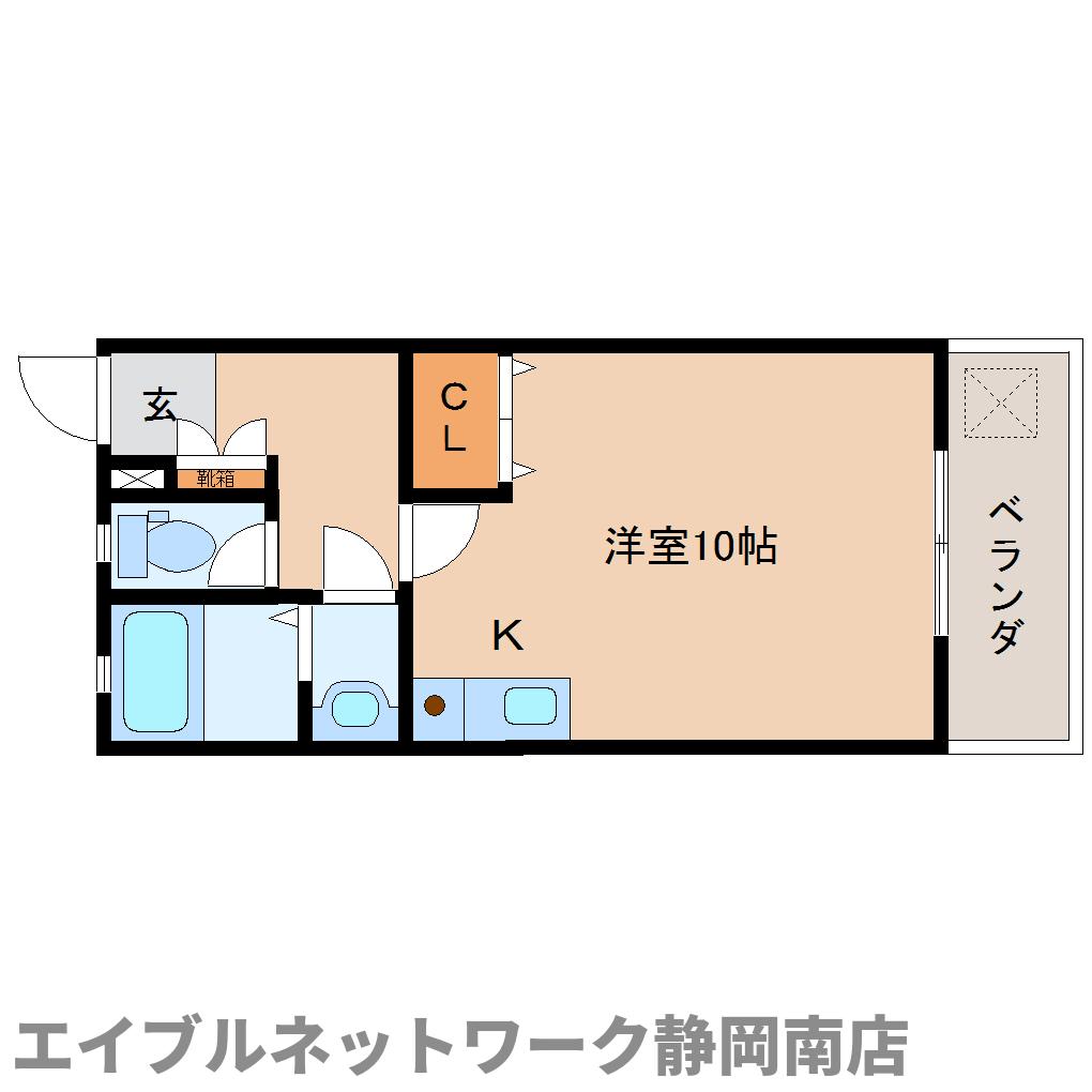 静岡市駿河区馬渕のマンションの間取り