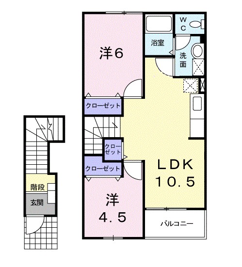 ソレアードエムＡの間取り