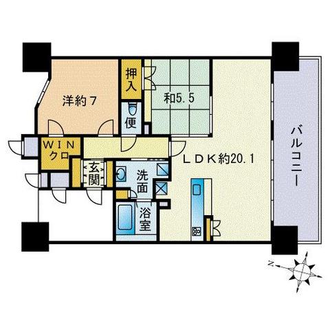 プレミスト西新ＣＲＯＮＯの間取り