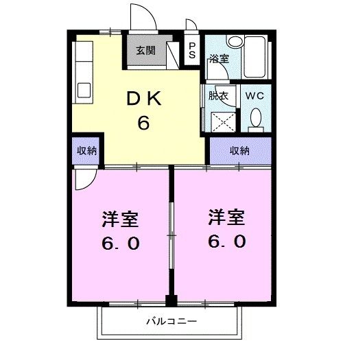 シティハイツ宮前の間取り