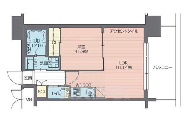 【プレジオ阿波座の間取り】