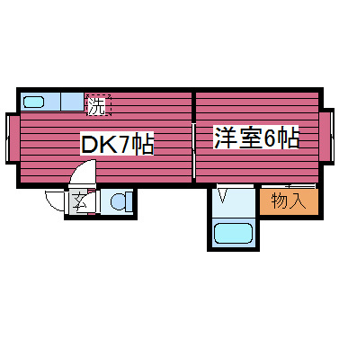 札幌市東区北三十七条東のアパートの間取り