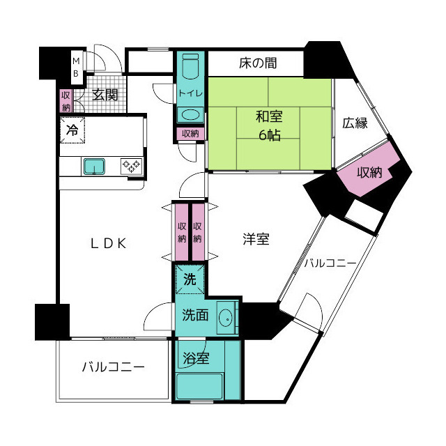 【ジェントル伊豆長岡　８０１の間取り】