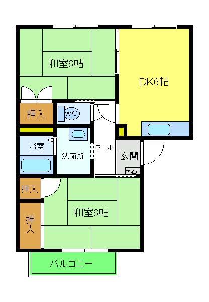 フレグランスＴＯＮＯの間取り