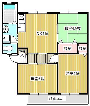 グランドハイツＥの間取り