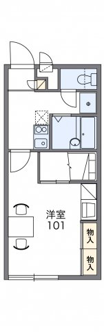 レオパレスコテナン阿見Aの間取り