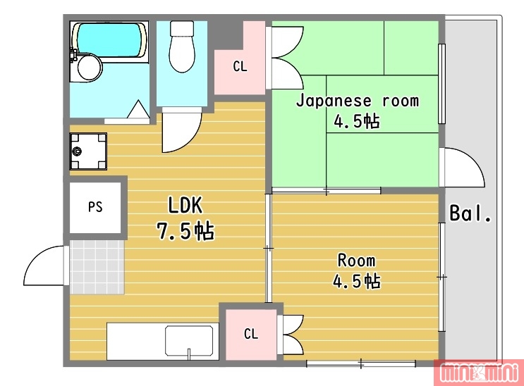 グランベール鶴見の間取り